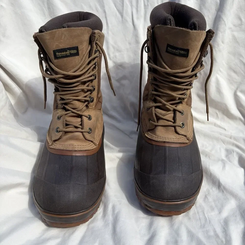 Lacrosse Ice King Leather Winter Snow Ice Fishing Hunting Boots - Men's 11